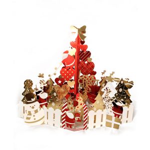 3D Santa Loves Christmas Pop Up Card